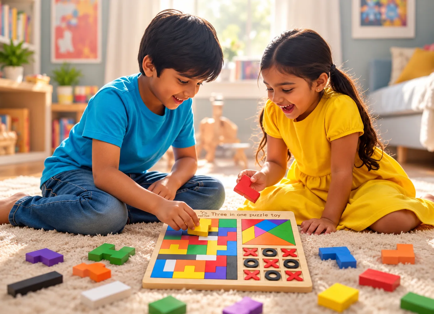 Child enjoying educational toys