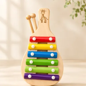 Wooden Giraffe Xylophone Toy Musical Learning & Fun