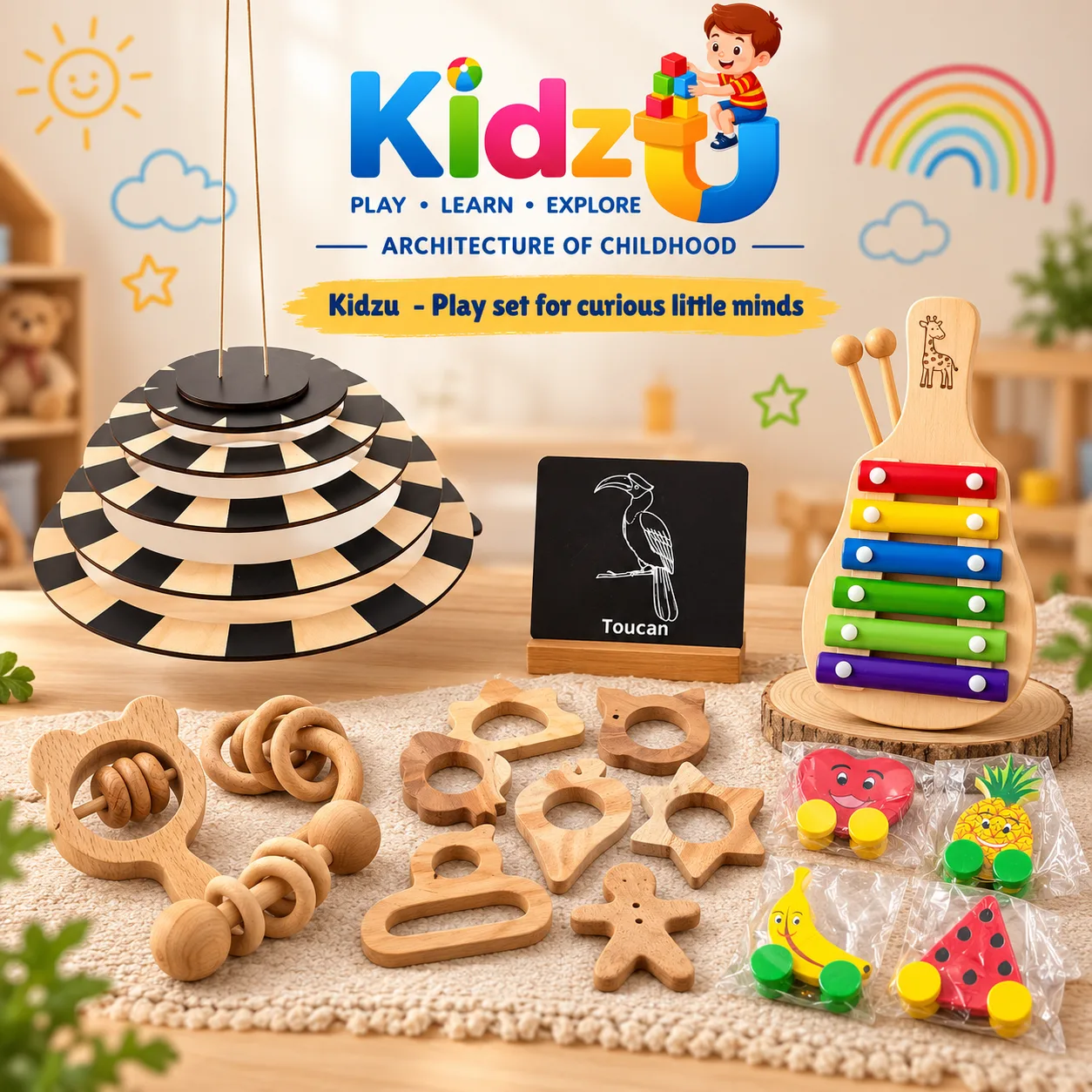Play set for curious little minds