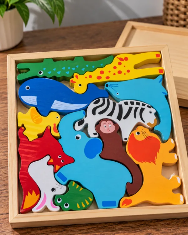 Wooden Jigsaw Puzzle Animals