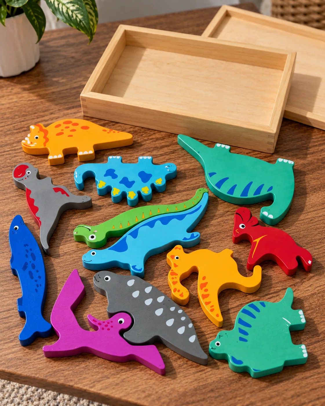 Wooden Jigsaw Puzzle Old Animals - Image 2