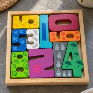 Wooden Jigsaw Puzzle Numerics