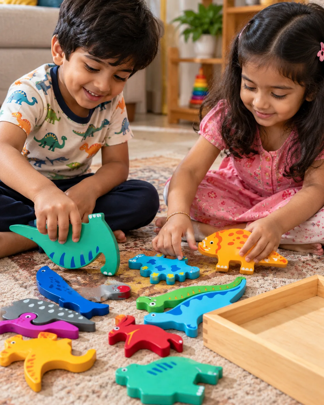 Wooden Jigsaw Puzzle Old Animals - Image 3
