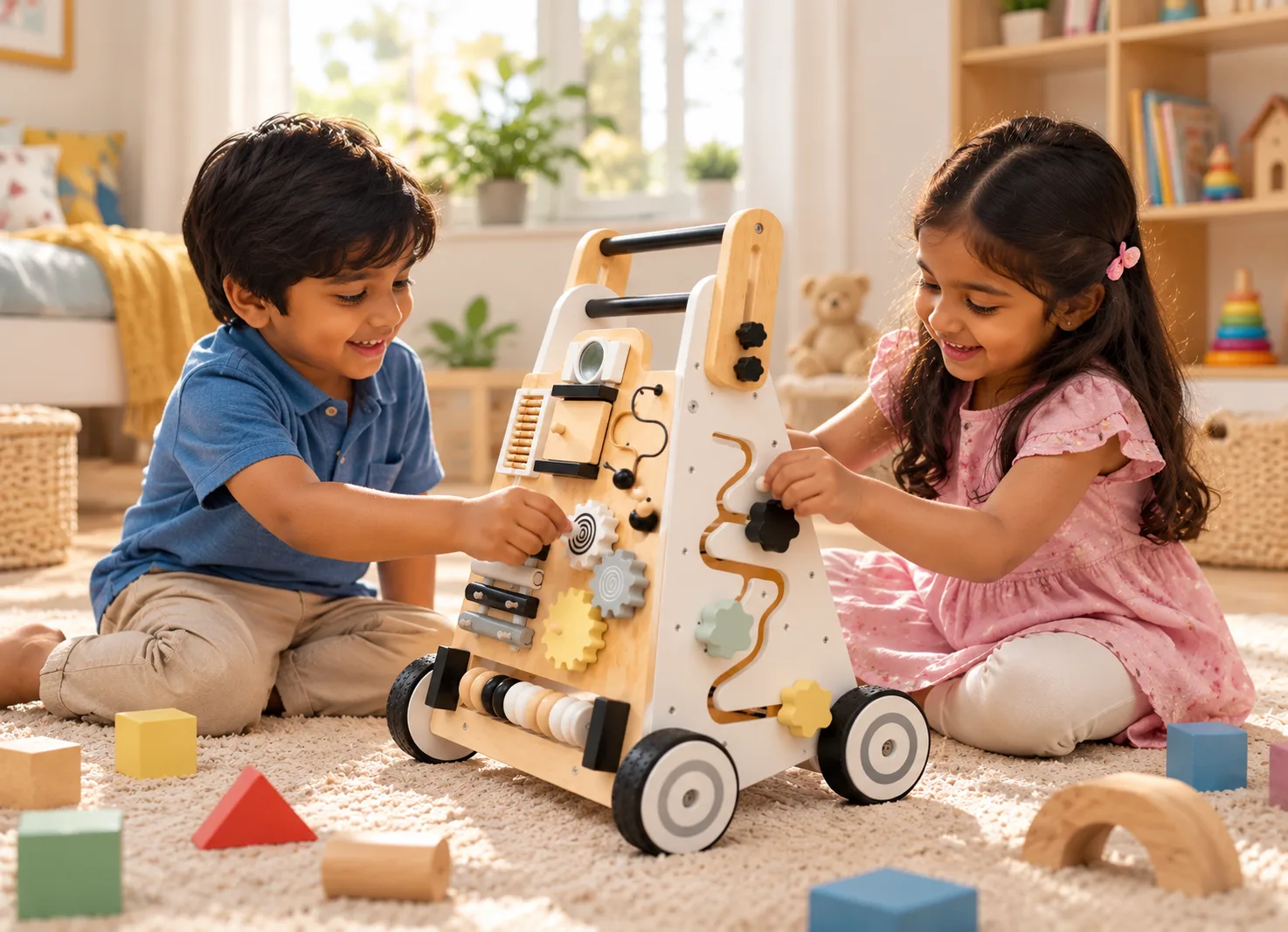 Children doing a creative activity